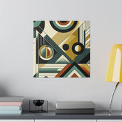 Kaleidoscopic Perceptions Geometric Symphony Geometric Painting Canvas