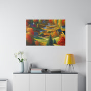 Autumn Embrace Radiance Fall Painting Canvas