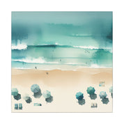 Aerial Shoreline View Canvas