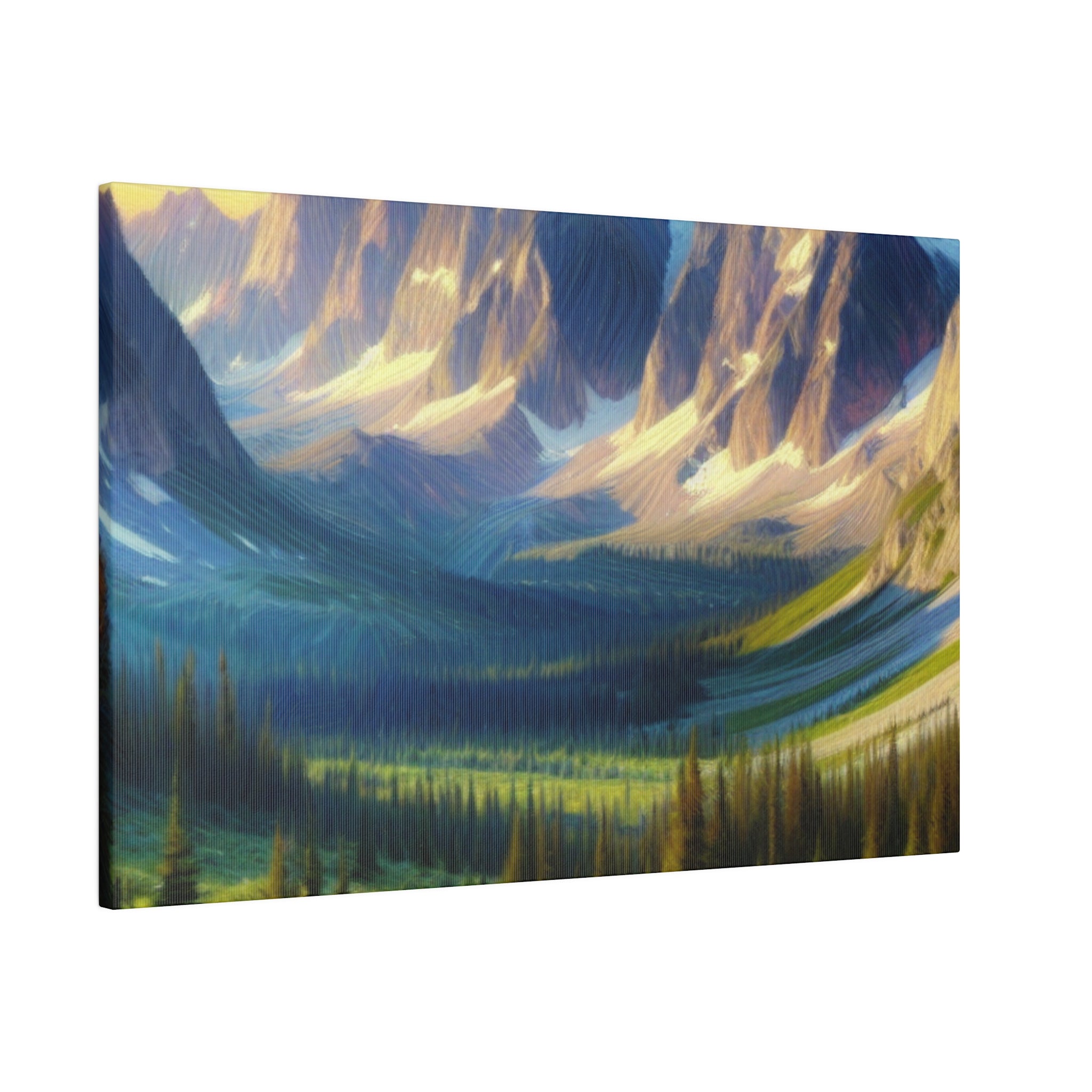 Mystic Mountain Symphony Mountain Landscape Painting Canvas