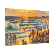 Sundrenched Shores Beach Painting Canvas