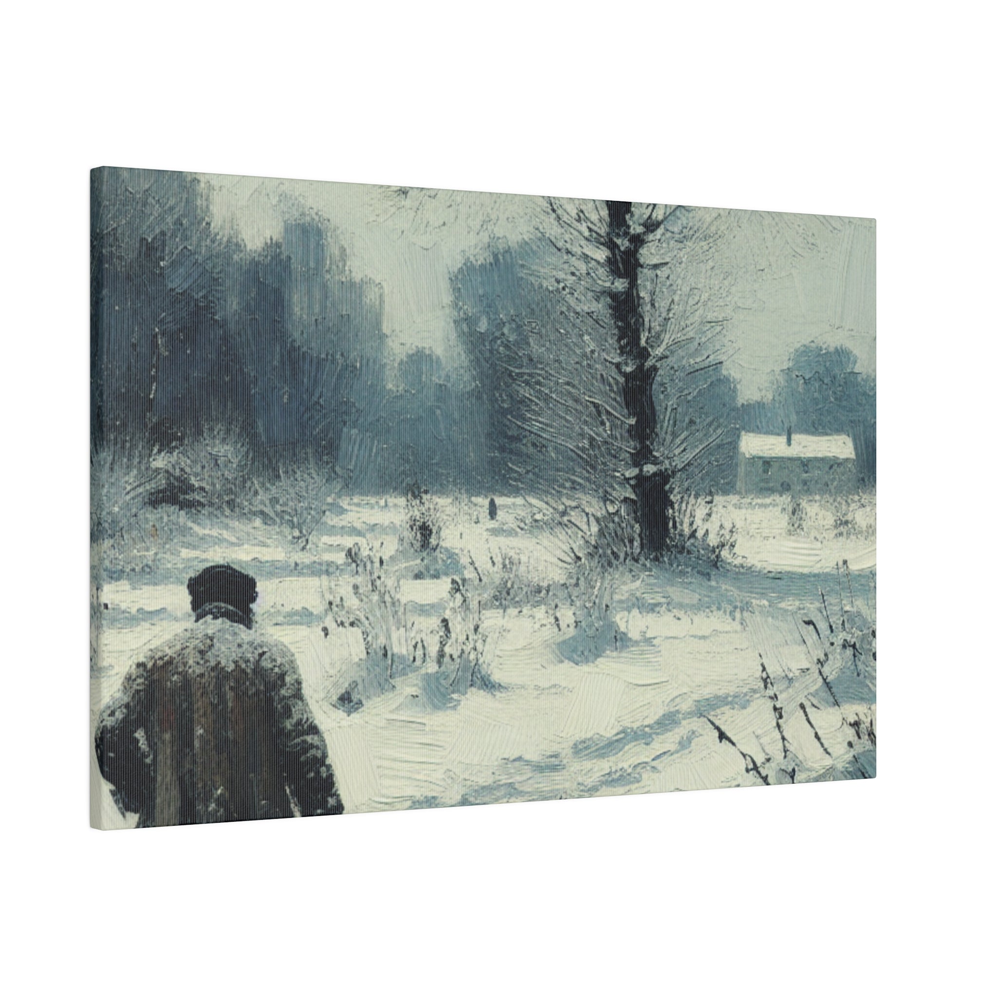 Whispers of Winter Past Snowscape Winter Painting Canvas