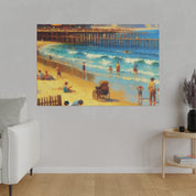 Summer Beach Mornings Coastal Beach Painting Canvas