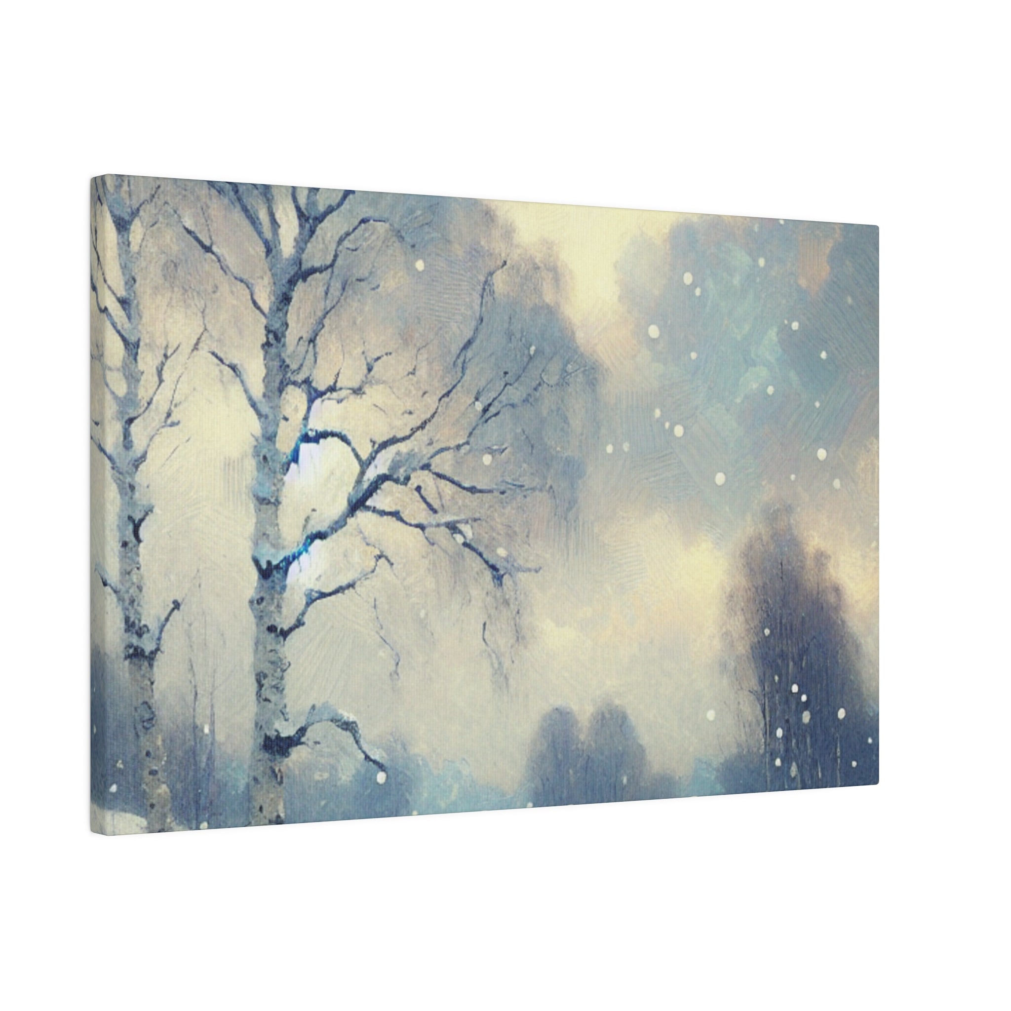 Winter Sky Snowscape Expression Winter Painting Canvas