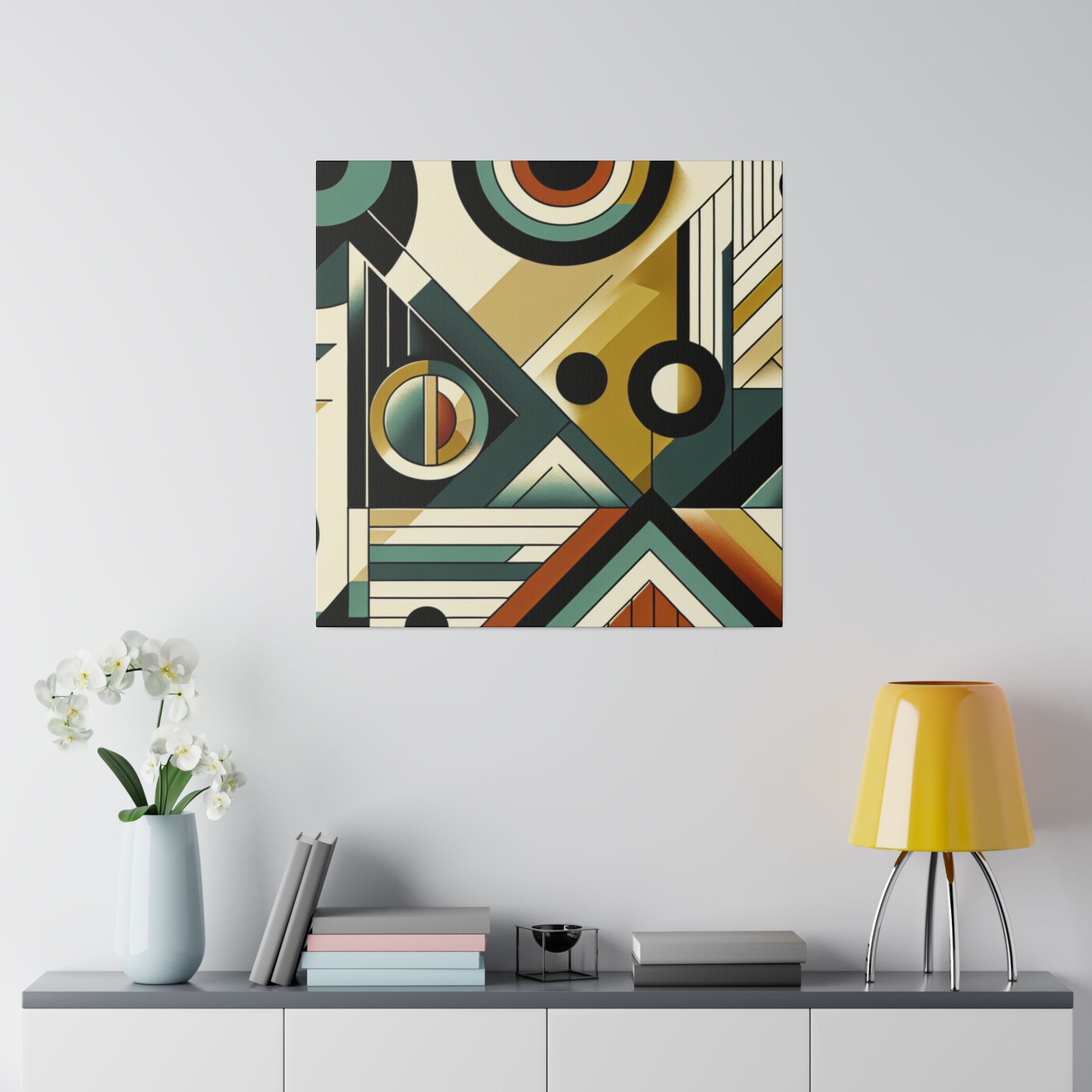 Kaleidoscopic Perceptions Geometric Symphony Geometric Painting Canvas