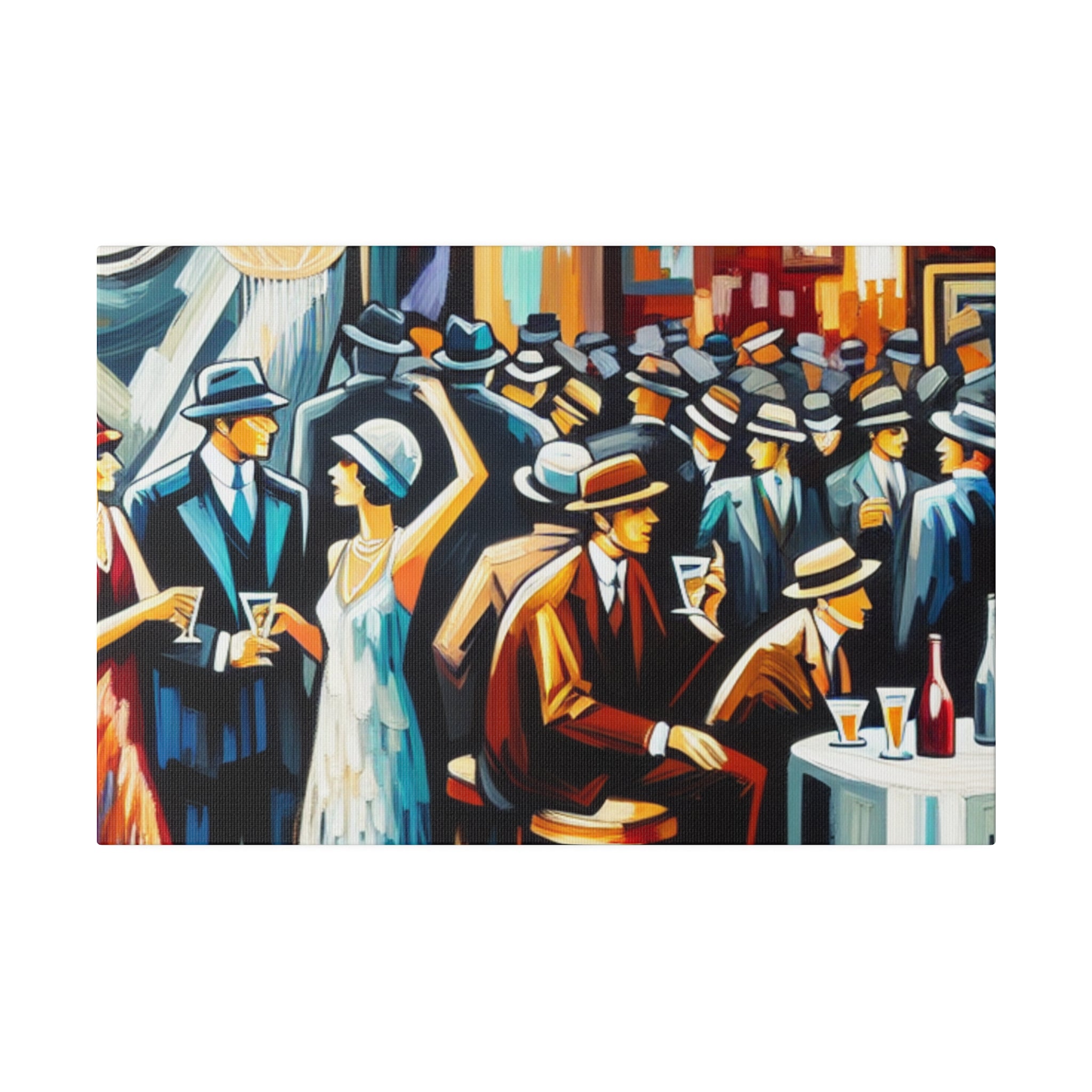 Roaring Twenties Retro Speakeasy Bar Art Canvas