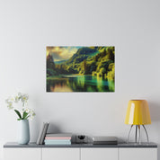 Serene Lake Whispers Lake Painting Canvas