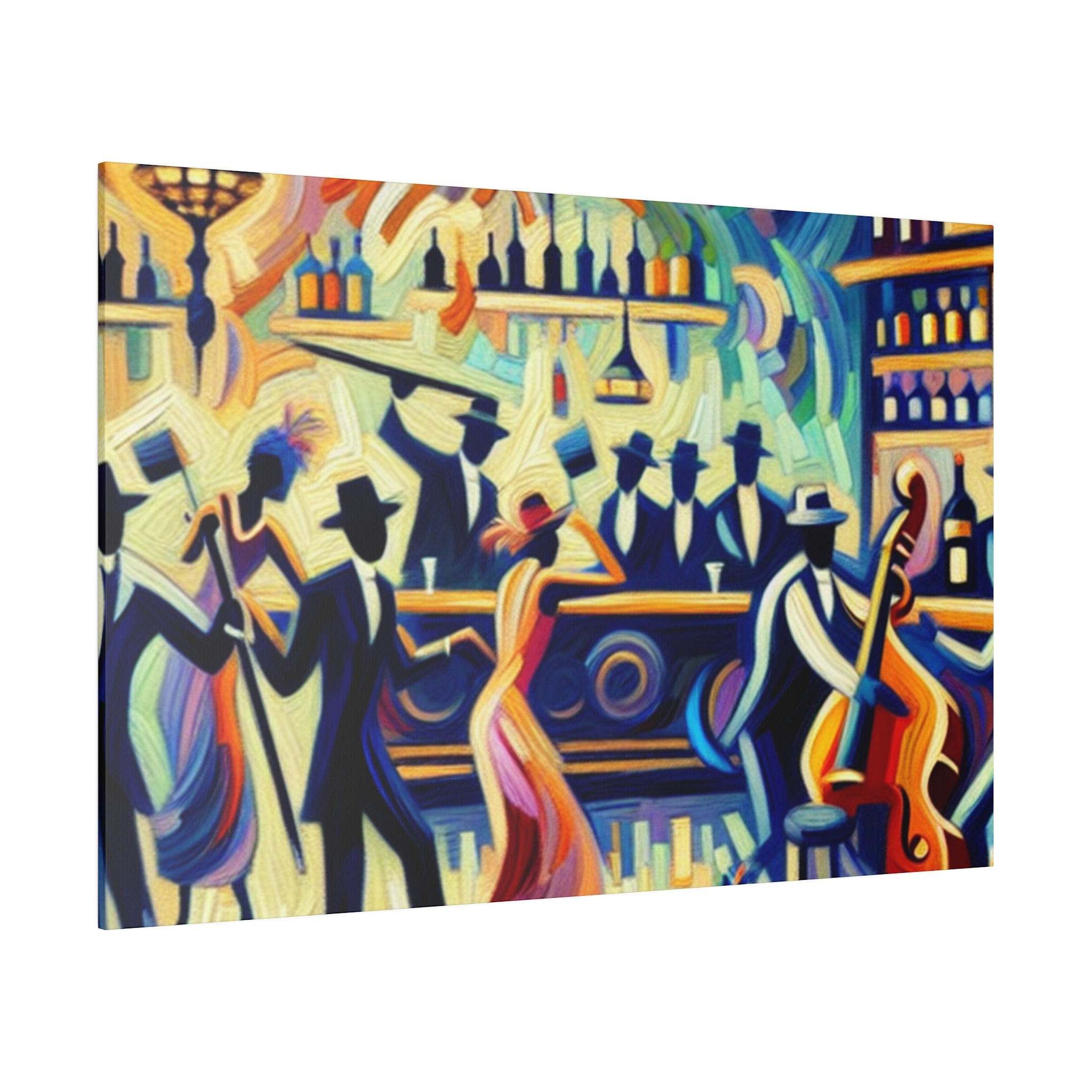 Razzle Dazzle Underground Retro Speakeasy Bar Art Canvas