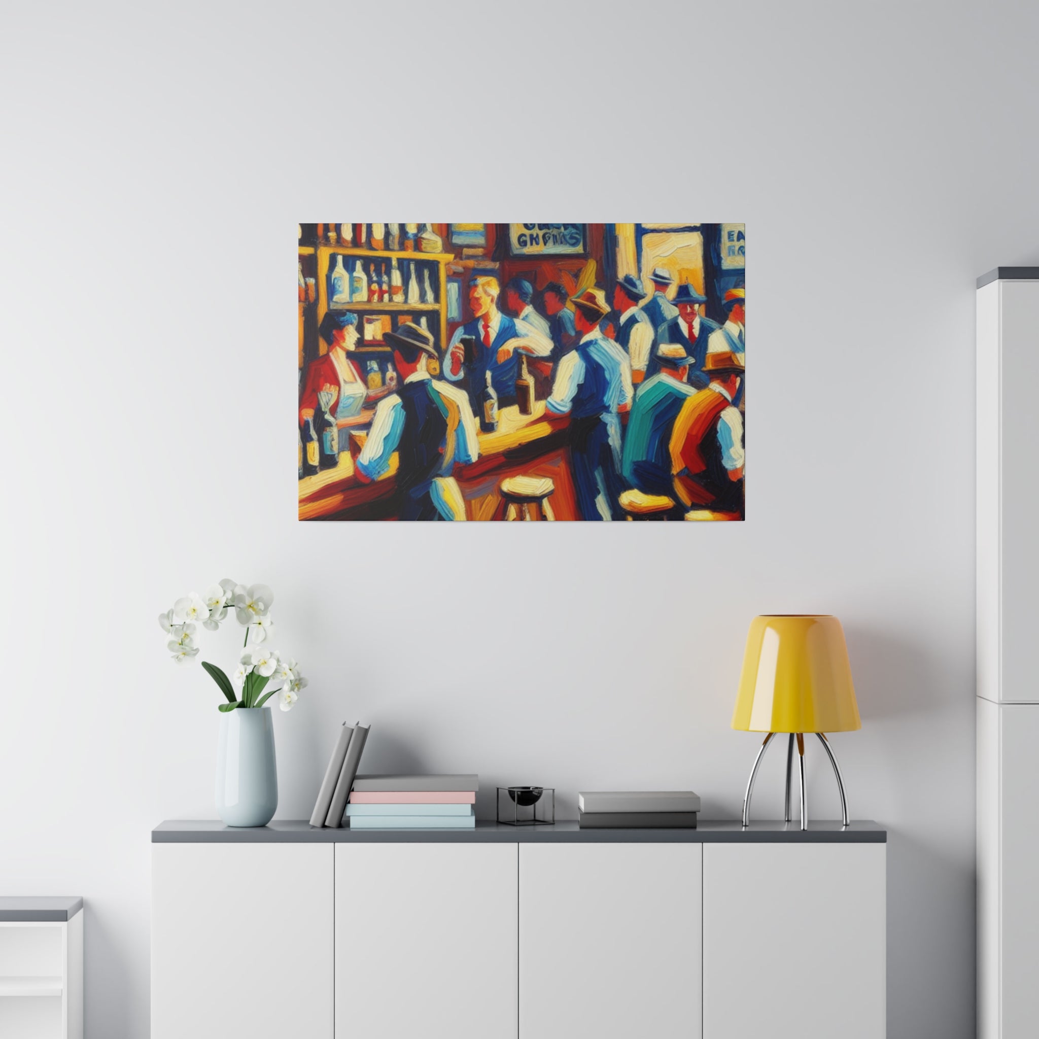 Mid Century Toast Reverie Retro 1950s Bar Art Canvas