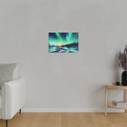 Aurora Mist Symphony Northern Lights Painting Canvas