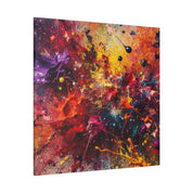 Splatter Expression Color Splash Abstract Artwork Canvas