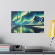 Aurora Frost Northern Lights Painting Canvas