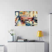 Nostalgic Delight Vintage Diner Painting Canvas