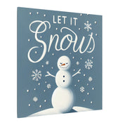 Let It Snow Snowman Canvas