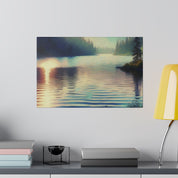 Serene Lake Whispers Lake Painting Canvas