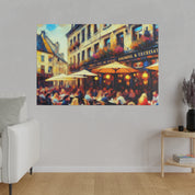 Resplendent Morningscape Mosaic European Cafe Artwork Canvas