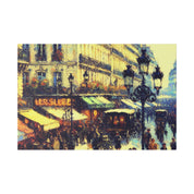 Vivid Street Elegance French Street Painting Canvas