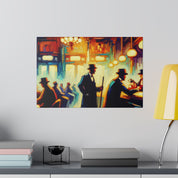 Jazz Revival 1920 Gentlemen's Club Retro Speakeasy Bar Art Canvas