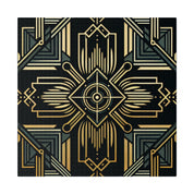 Art Deco Wall Art | Black Gold Luxury Decor | 1920s Decor Canvas