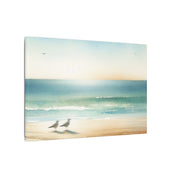 Two Seagulls by the Shore Canvas