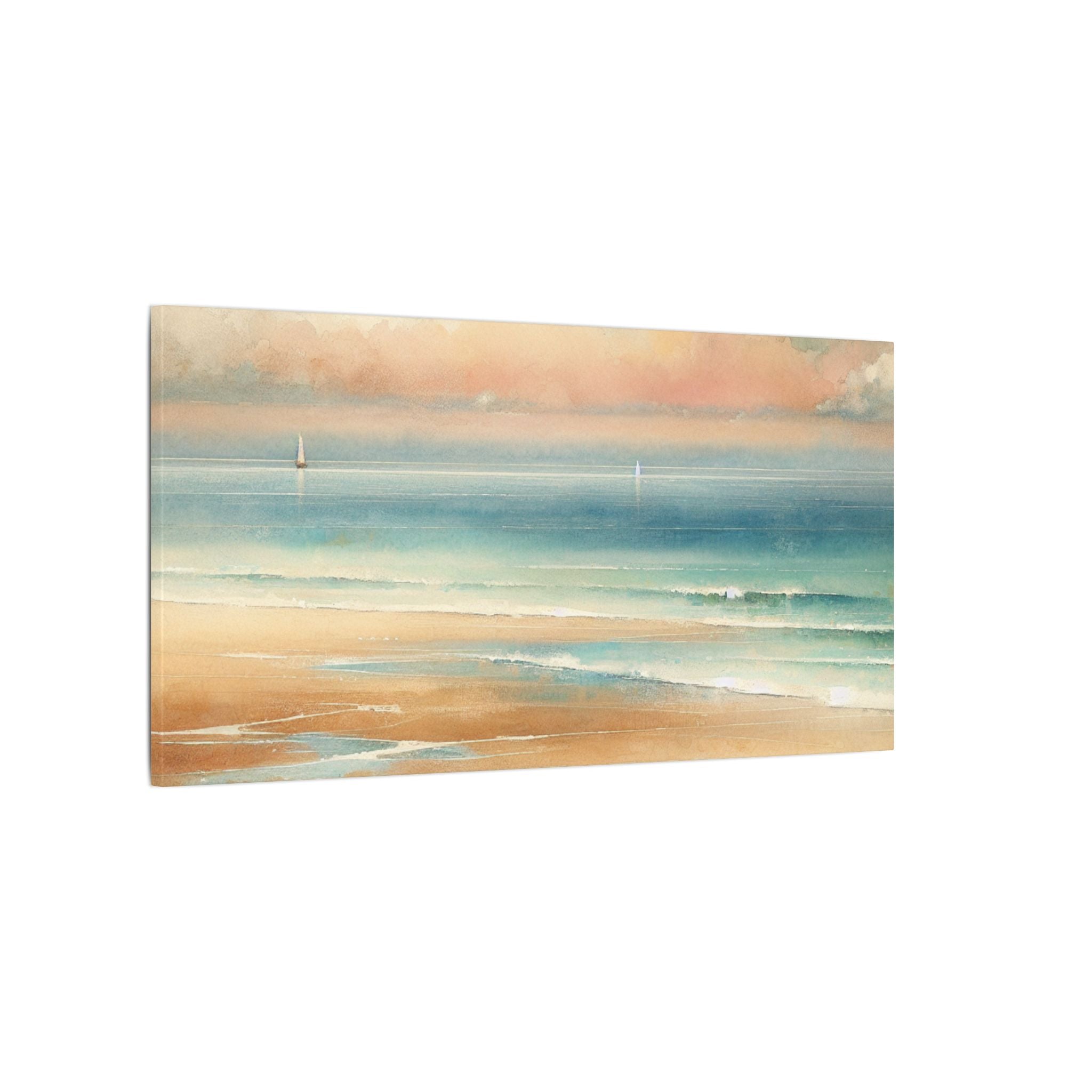 Dusklight Beach Horizon Canvas