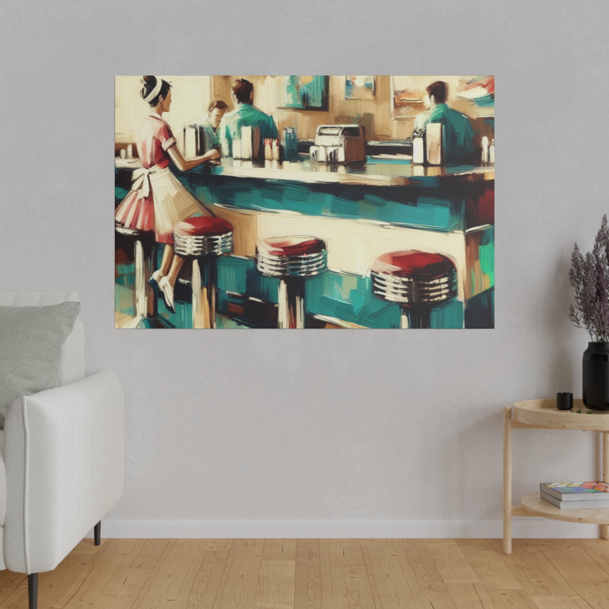 Homely Diner Reverie Diner Painting Canvas