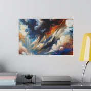 Storm's Majestic Poem Landscape Painting Canvas