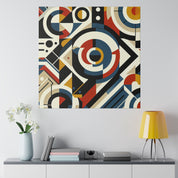 Vivid Dimensions Geometric Tapestry of Imagination Geometric Painting Canvas