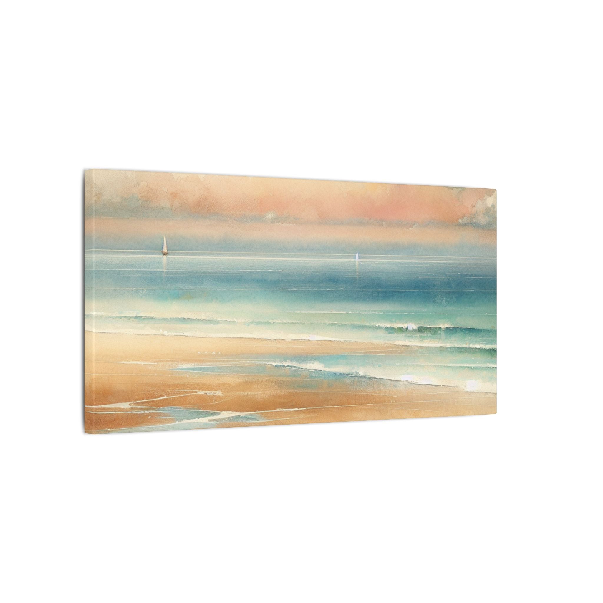 Dusklight Beach Horizon Canvas