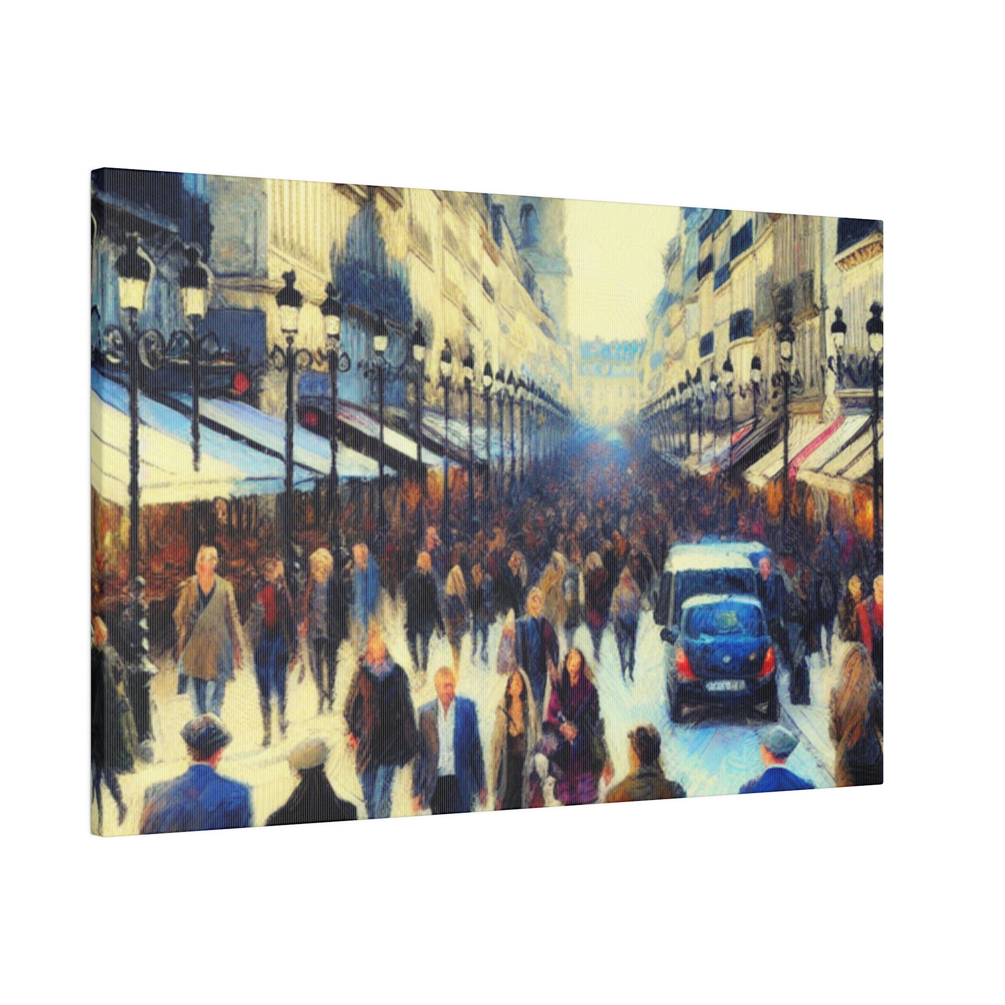 Rue d'Art Vivant French Street Painting Canvas