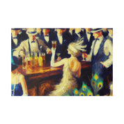 Moonlight Beer Haven Retro Speakeasy Bar Art Canvas