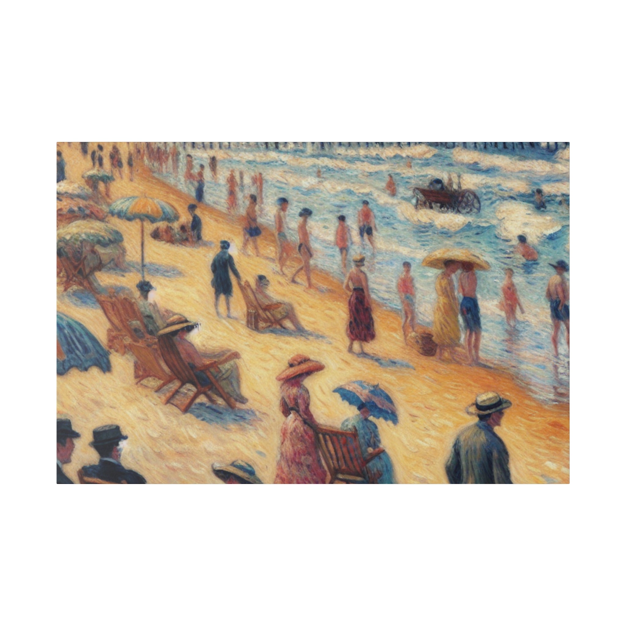 Seashore Nostalgia Beach Painting Canvas