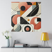 Vivid Geometry A Symphony of Shapes Geometric Painting Canvas