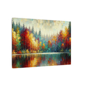 Reflections of Autumn Lake Canvas
