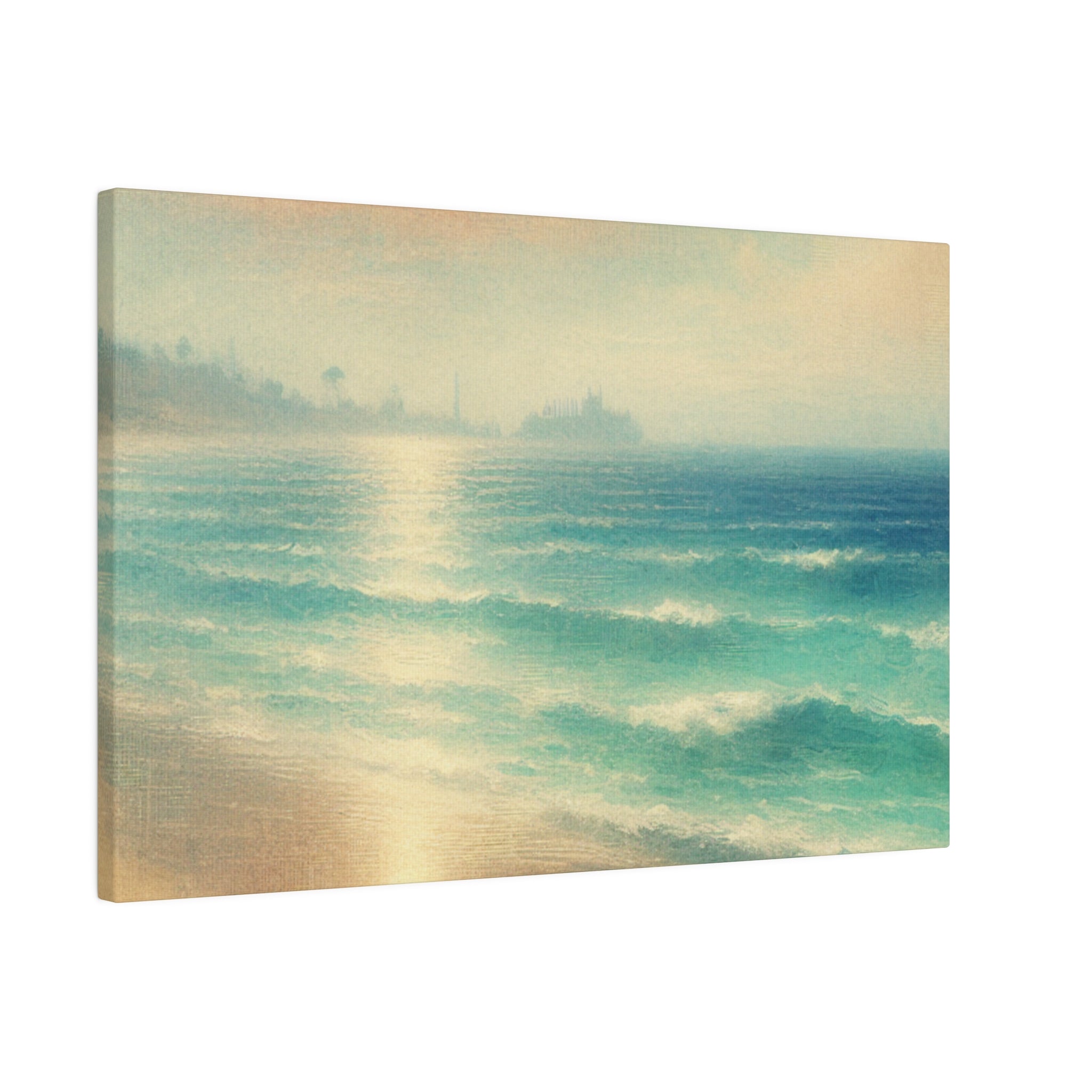 Impressionist Seashore Symphony Beach Painting Canvas