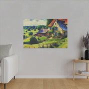 Rustic Homestead Hues Farmhouse Painting Canvas