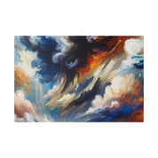 Storm's Majestic Poem Landscape Painting Canvas