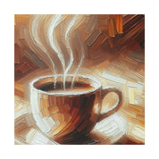 Rustic Aromatic Coffee Impressionist Coffee Painting Canvas