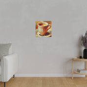 Impressionist Morning Brew Coffee Art Painting Coffee Painting Canvas