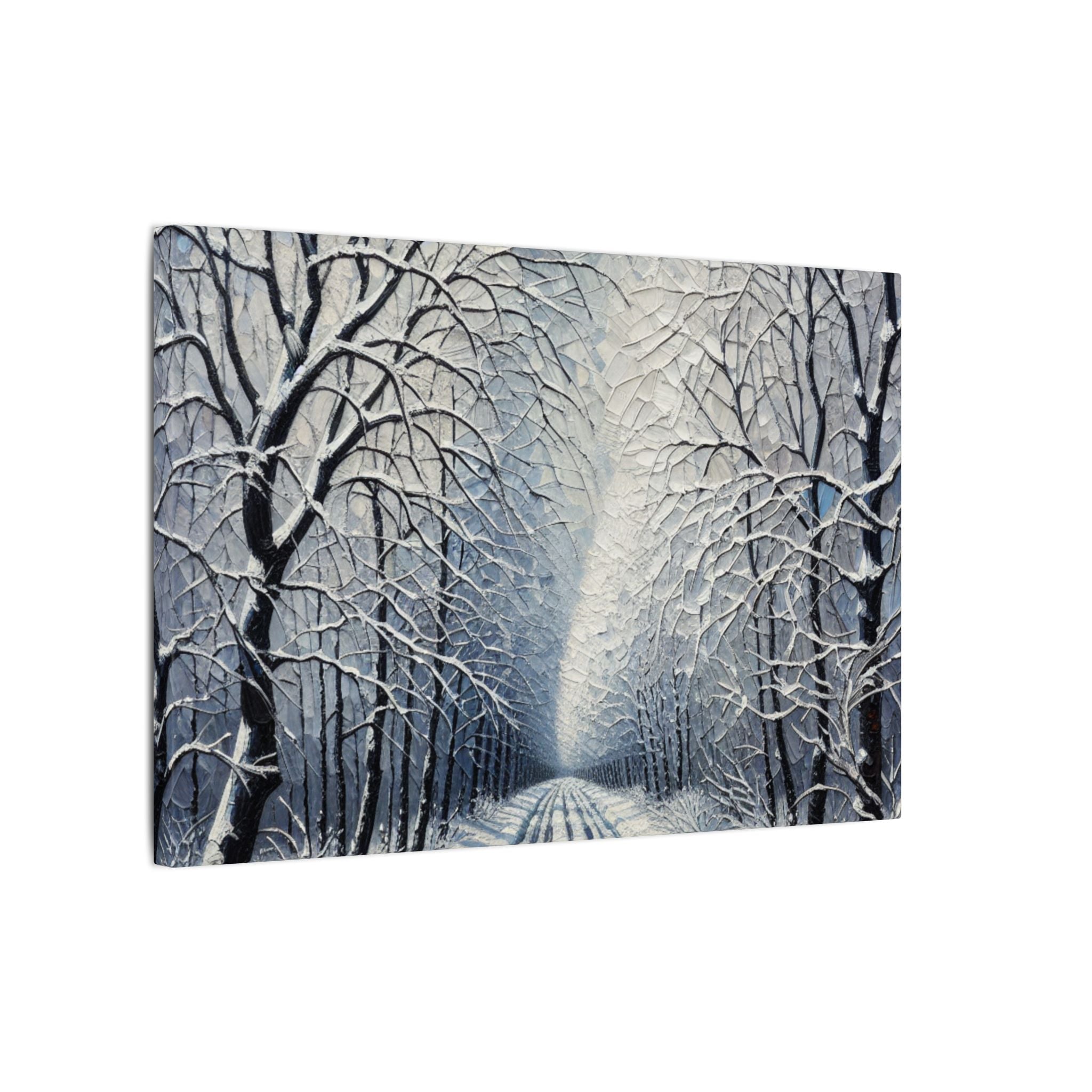 Winter Forest Path Canvas