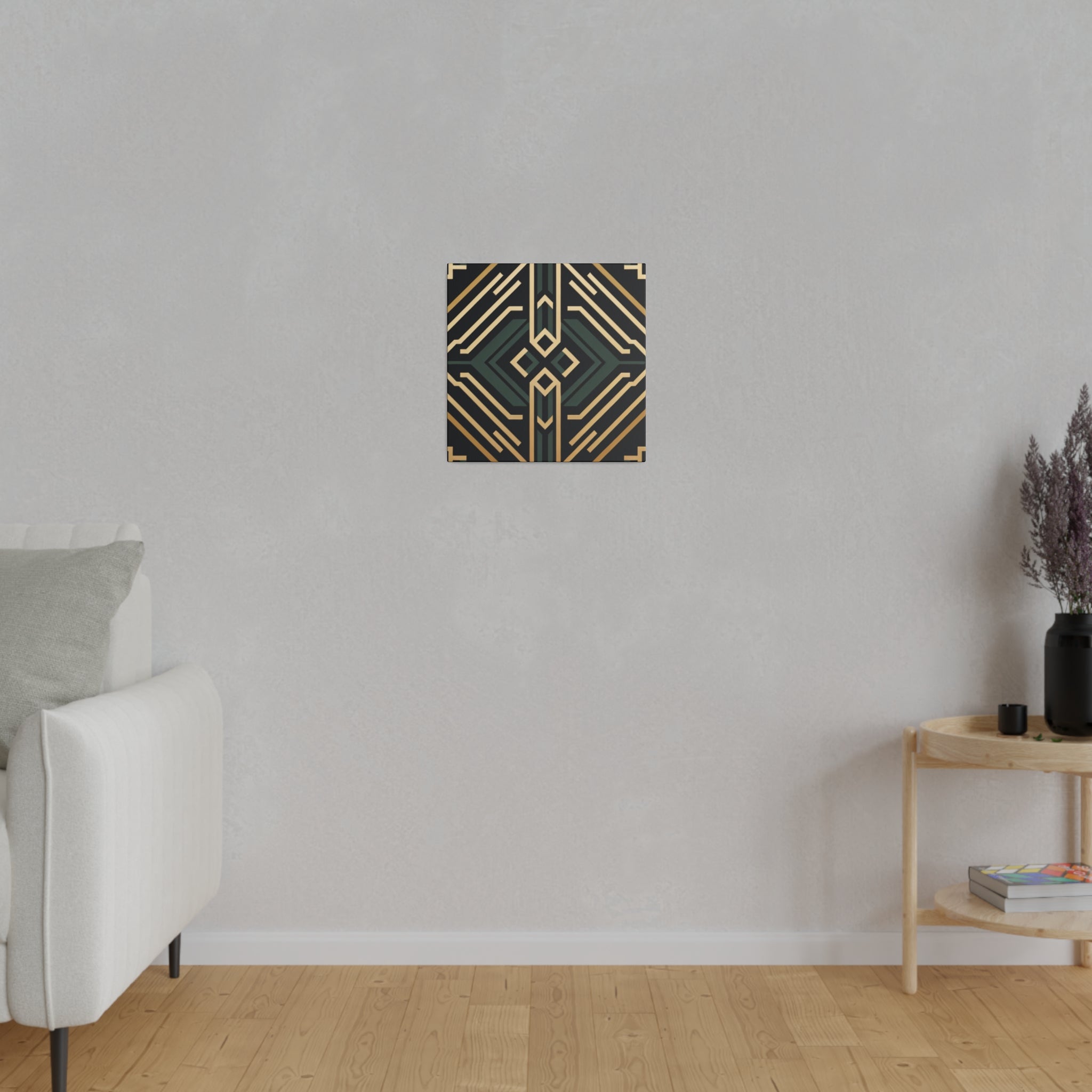 Deco Charm Elegance Pattern Art Deco Wall Art Canvas