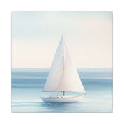 Sailboat in Blue Waters Canvas
