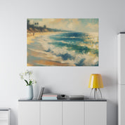 Tranquil Beachscape Beach Painting Canvas