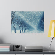 Blizzard Storm Snowscape Winter Painting Canvas