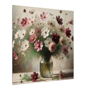 Cosmos Flower Bouquet Canvas