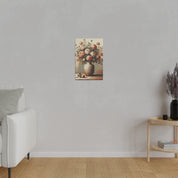 Blossom Pastels Roses Flowers In Vase Painting Canvas