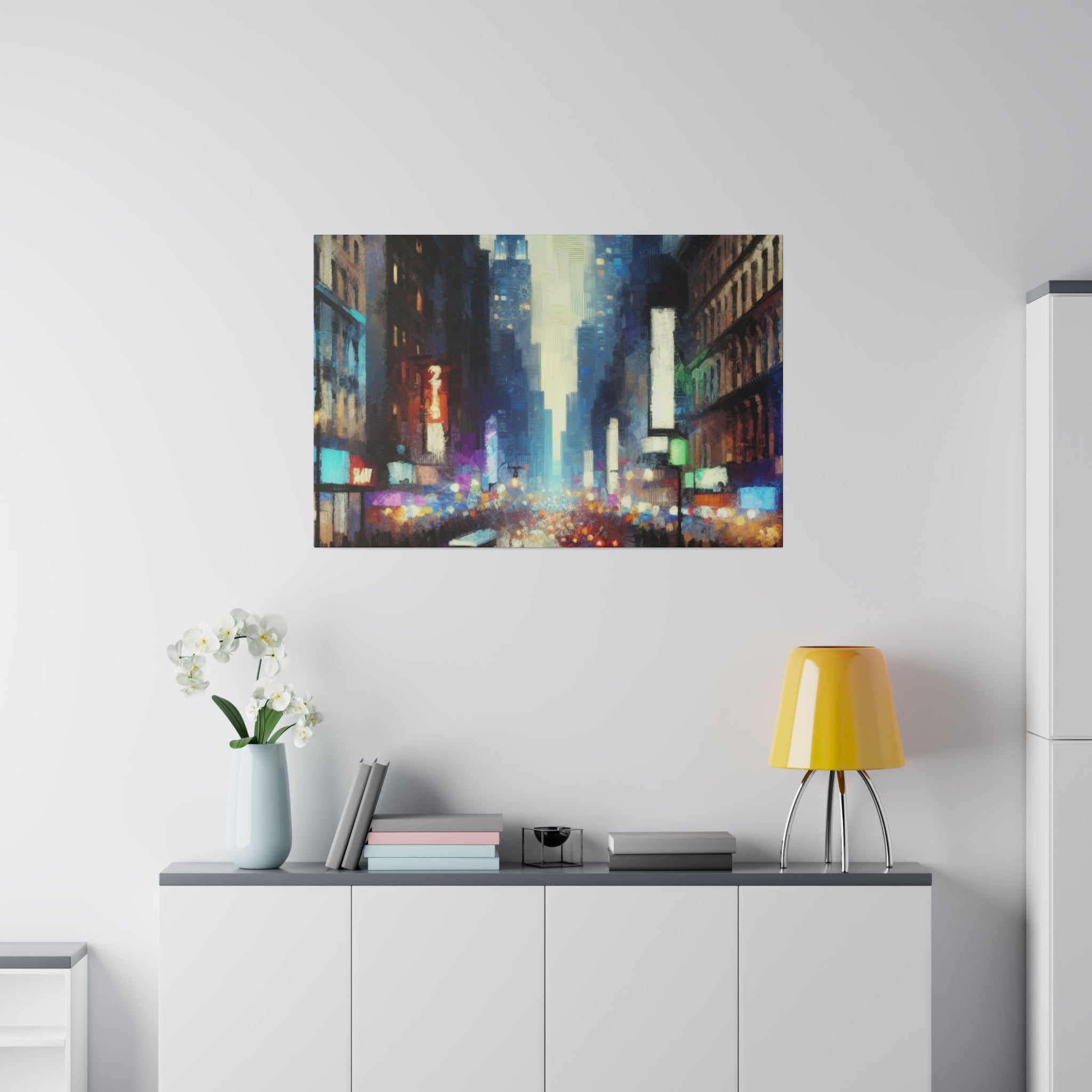 Manhattan Hues Alive New York City Street Painting Canvas