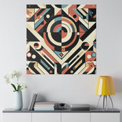 Maximalist Mosaic of Modernity Geometric Painting Canvas