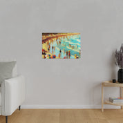 Oceanic Reverie Impressionist Beach Painting Canvas