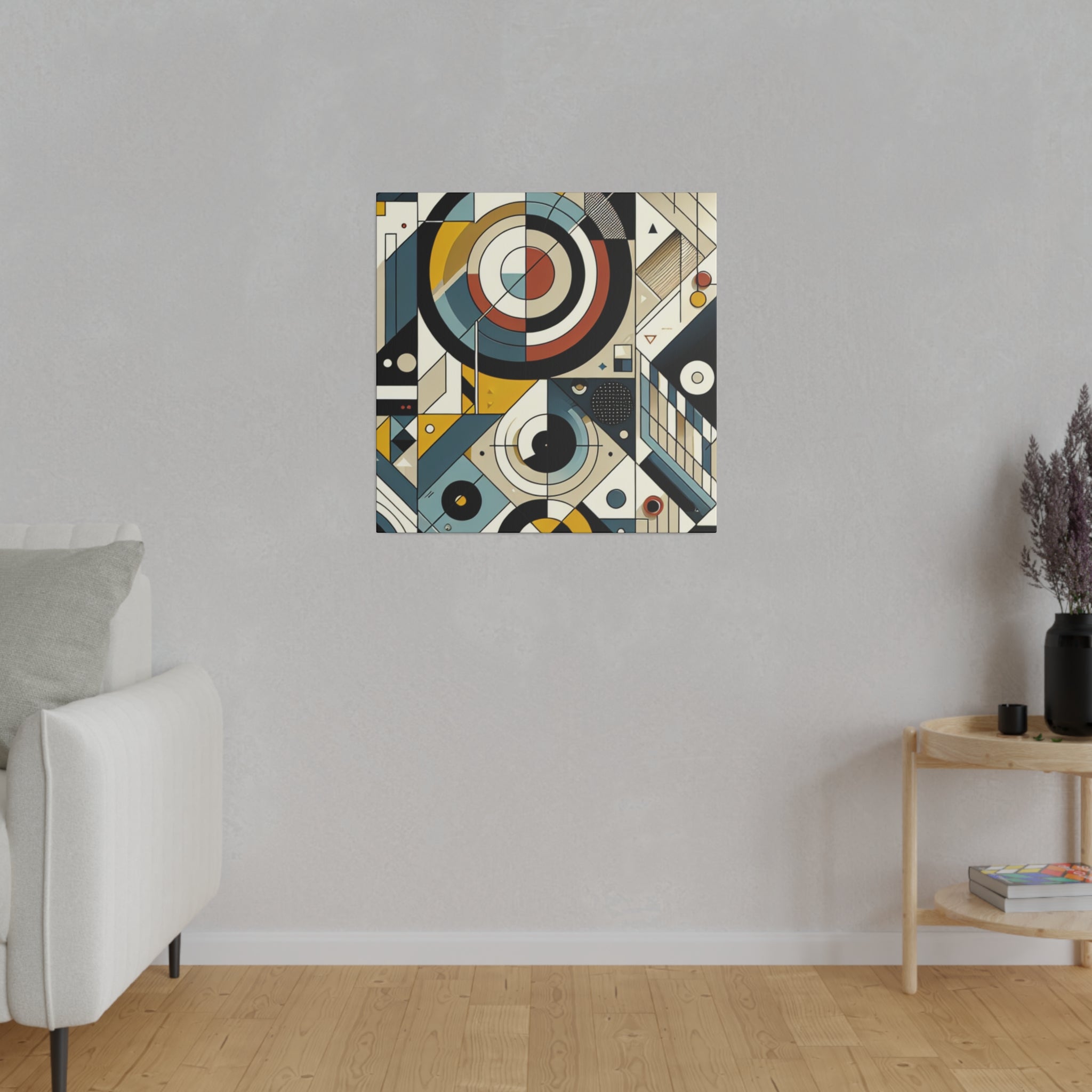 Vivid Geometric Symphony Geometric Painting Canvas